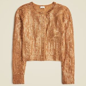 J.Crew Collection sequin pointelle cardigan - NWT